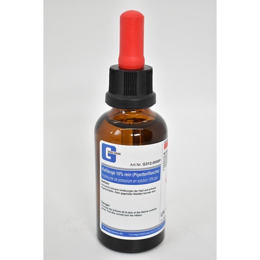 [G312.0050P] Potassium hydroxide solution 10% pure (Pipette bottle)
