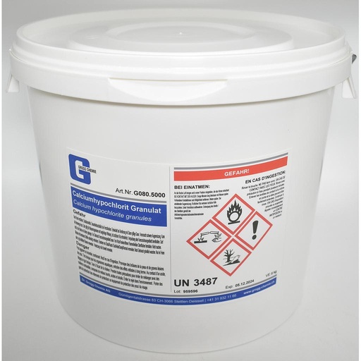 [G080.5000] Hypochlorite de calcium granulés