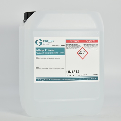 [G314.5000] Solution d'hydroxyde de potassium 0,1 Normal