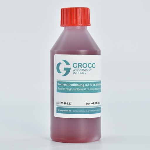 [G327.0100] Soluzione di rosso nucleo 0,1% in soluzione di solfato di alluminio 5%