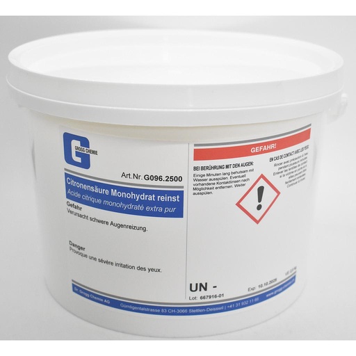 [G096.2500] Citric acid monohydrate extra pure