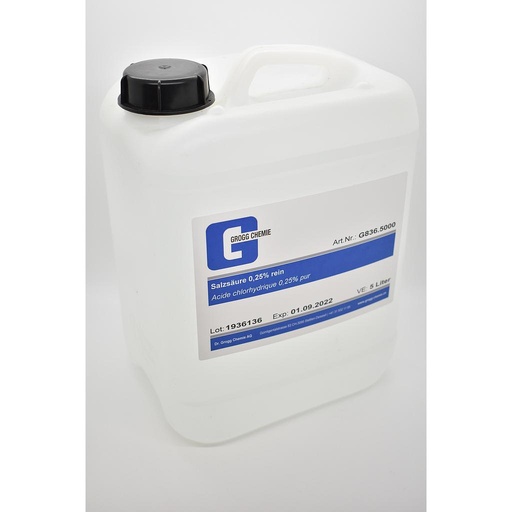 [G836.5000] Hydrochloric acid 0.25% pure