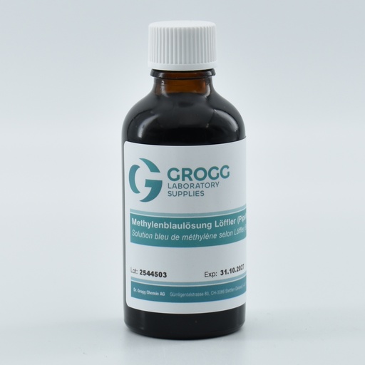 [G503.0050P] Solution bleu de méthylène selon Löffler (Flacon à pipette)