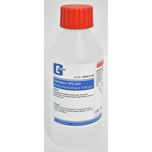 [G830.0100] Acide chlorhydrique 10% pur