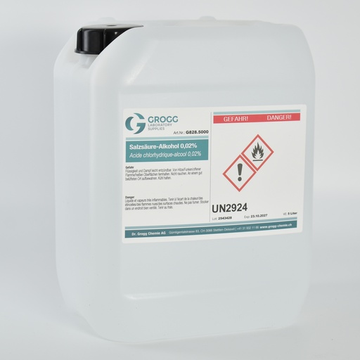 [G828.5000] Hydrochloric acid-alcohol 0.02%