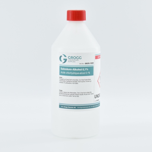 [G829.1000] Acide chlorhydrique-alcool 0,1%