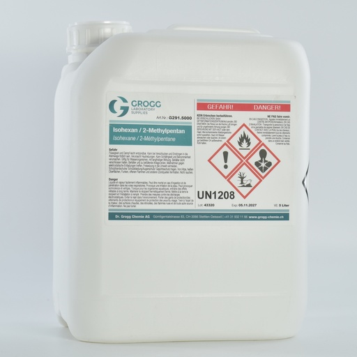 [G291.5000] Isohexane / 2-Méthylpentane (Cette marchandise a été imposée à un taux de faveur ; elle ne peut donc pas être utilisée comme carburant. Les infractions sont sanctionnées conformément à la loi sur l'imposition des huiles minérales)