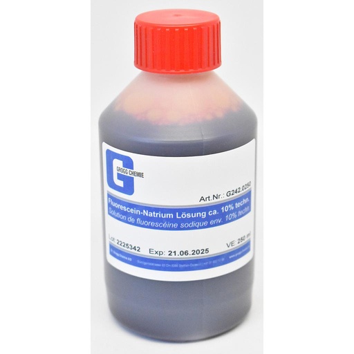 [G242.0250] Solution de fluorescéine sodique à 10% environ techn.