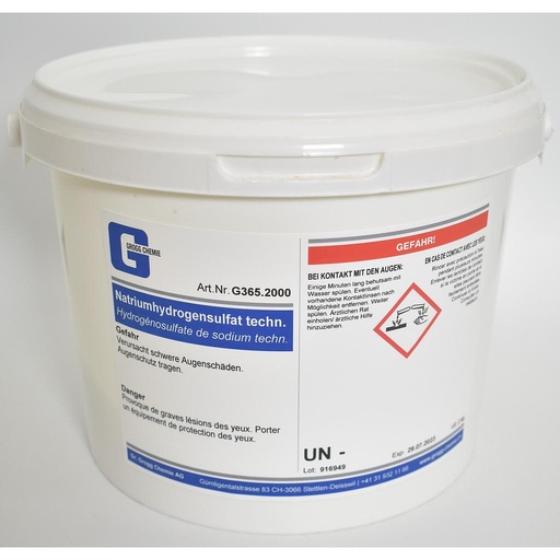 [G365.2000] Hydrogénosulfate de sodium techn.