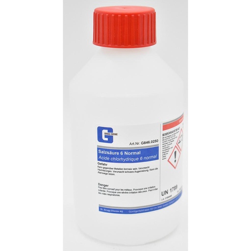 [G846.0250] Acide chlorhydrique 6 normal