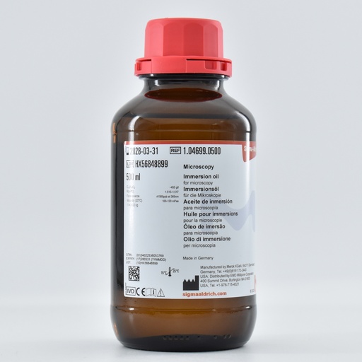 [1.04699.0500] IMMERSION OIL FOR MICROSCOPY, UoM: 1 * 500 mL